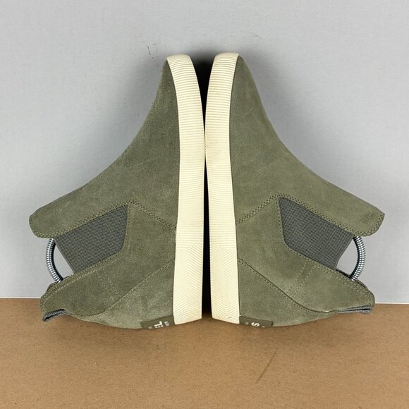 Sorel Out n About Wedge Bootie Womens 8 Green Suede Pull On Double Gore - Picture 6 of 10